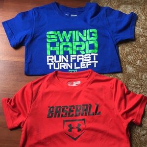 Under armour  baseball t-shirts boys size xs/s